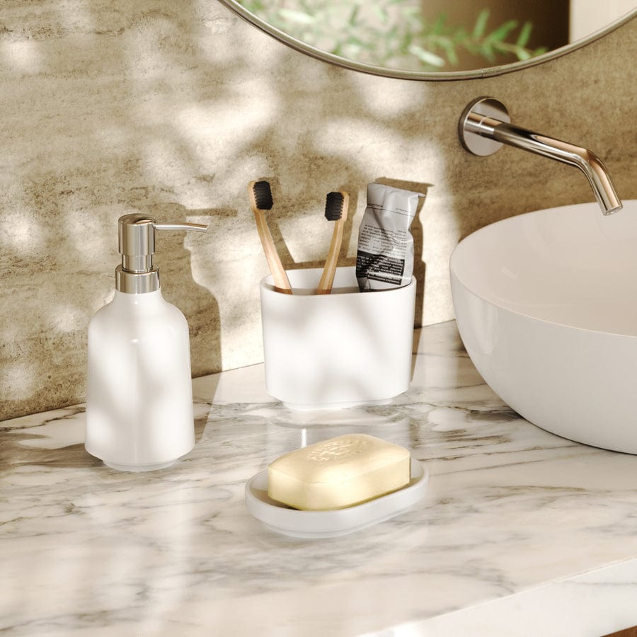 Umbra Paper Holder Umbra Step Soap Dish White UMB023837660 (7881165013081)