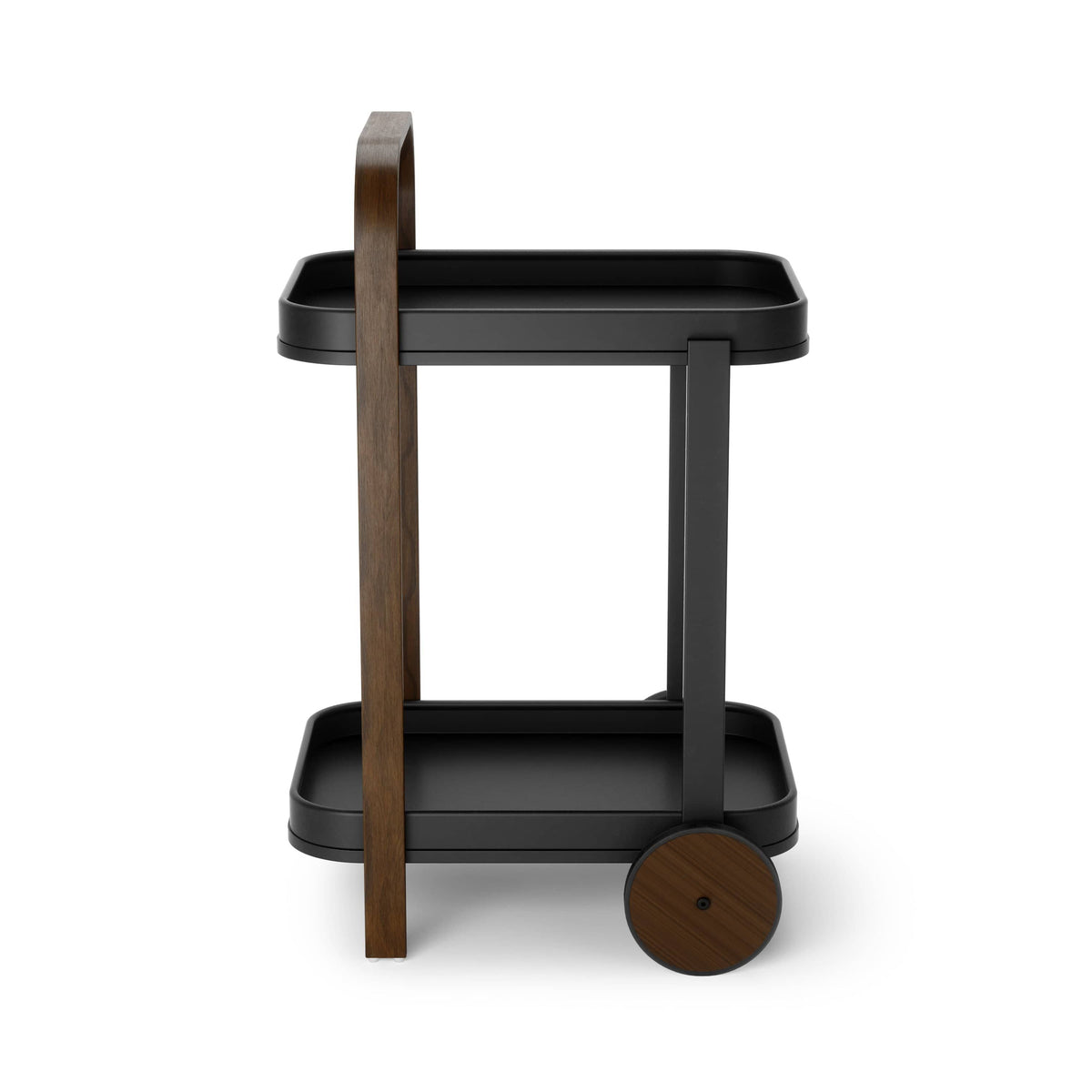 Umbra Tray Bamboo Umbra Bellwood Serving Cart Black & Walnut UMB1015392048