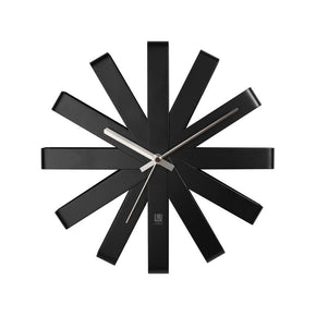Umbra Wall Clocks Umbra Ribbon Wall Clock 30cm Black UMB118070040 (7398670205017)