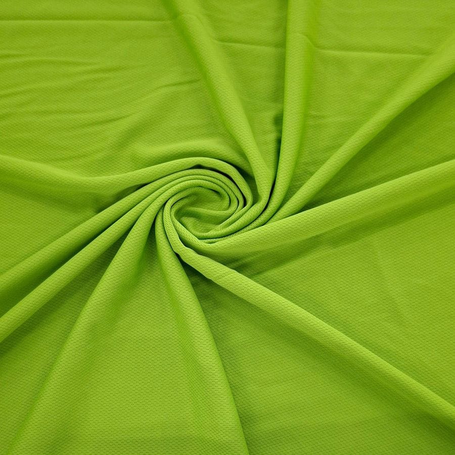 UNIFORM FABRIC Dress Fabrics Lime Birds Eye T-shirting Fabric 150cm