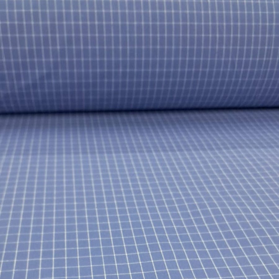 UNIFORM FABRIC Dress Fabrics Sky Blue School Checks Fabric 150cm