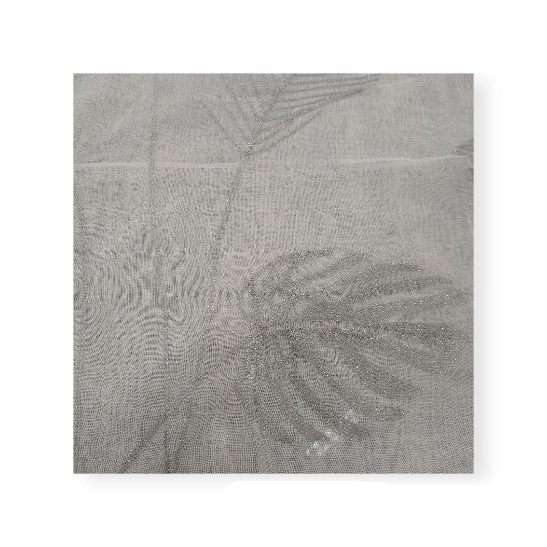 Unique Loom Lace & Voile Fabrics Embroided Voile XHS White 280cm