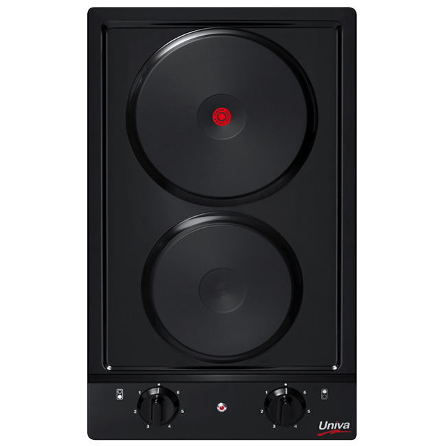 Univa Electric Hob Univa 2 Plate Built-in Electric Hob UDH02B (7779638378585)