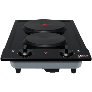 Univa Electric Hob Univa 2 Plate Built-in Electric Hob UDH02B (7779638378585)