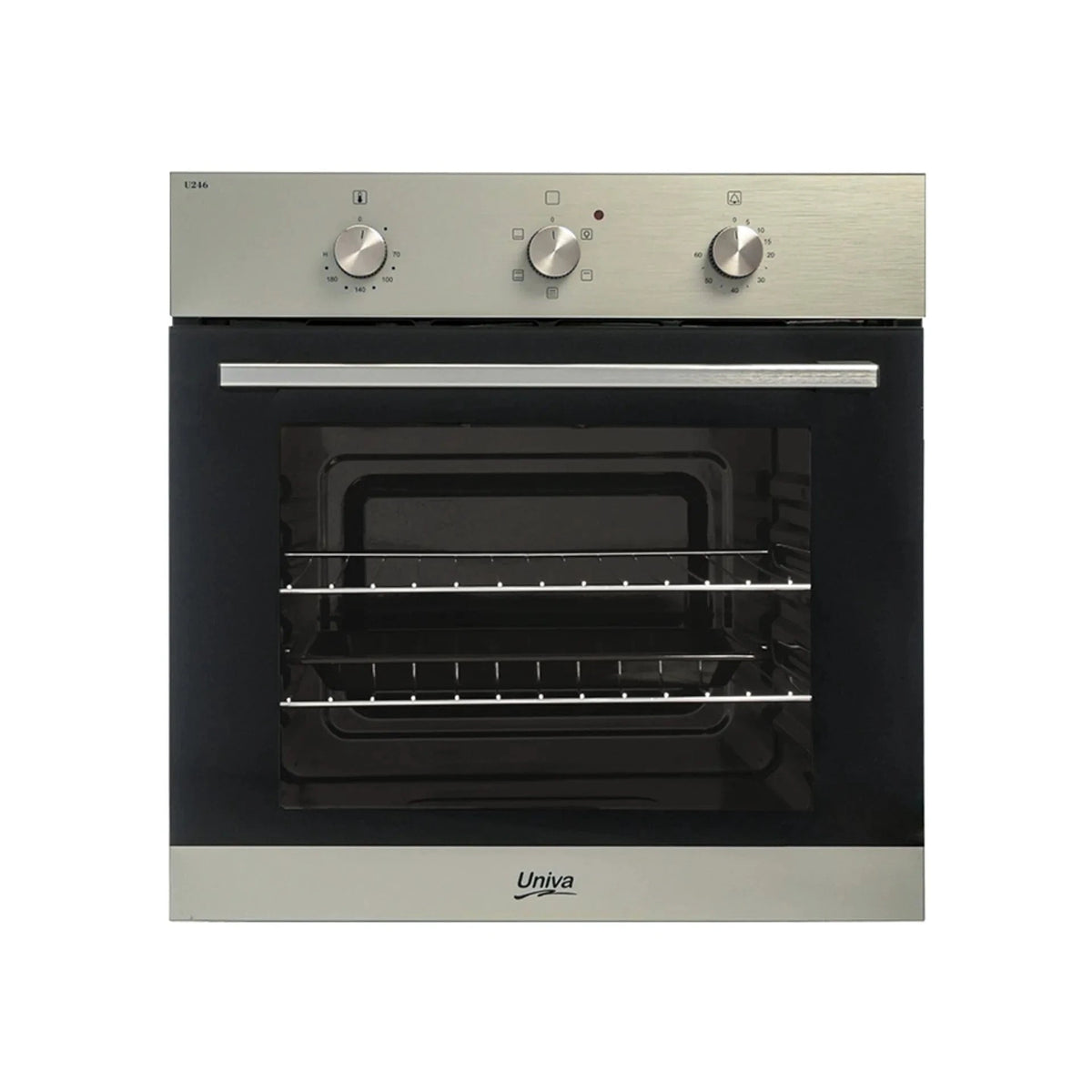 Univa Oven Univa 60cm Black Eye Level Oven U246-1