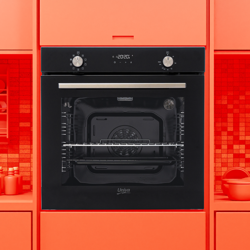 Univa Ovens Univa 78L Black Eye Level Oven - U246BFD