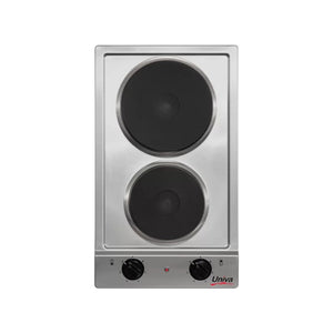 Univa STOVE Univa 500mm Solid Plate Stainless Steel Hob With Control Panel – UDH02S (7487527288921)