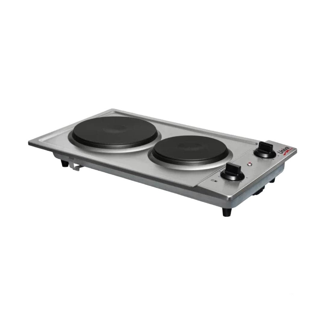 Univa STOVE Univa 500mm Solid Plate Stainless Steel Hob With Control Panel – UDH02S (7487527288921)