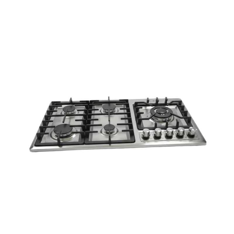 Alva 90cm Stainless Steel 5 Burner Gas Hob GDH101