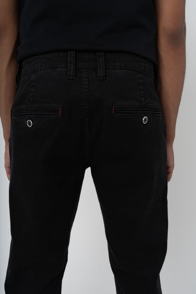 Polo Men" Quarter Slant Jeans Black