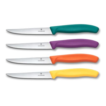 Victorinox Swiss Classic Steak Knife Set With Black Block 5 Pieces V6.7126.4C1.