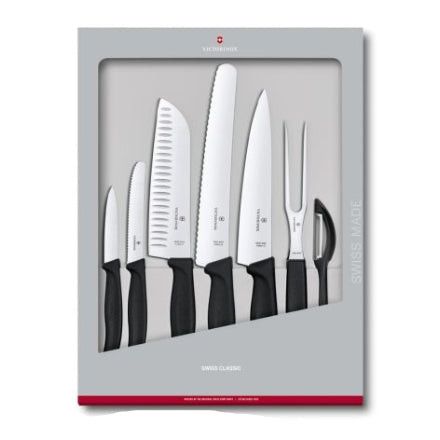 Victorinox Swiss Classic Kitchen Set 7 Pieces in Gift Box Black V6.7133.7G