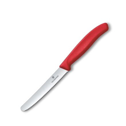 Victorinox Swiss Classic Tomato/Steak Knife Serrated Red 11cm V6.7831.C1