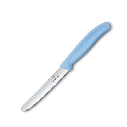 Victorinox Swiss Classic Tomato and Table Knife Serrated Sky Blue 11cm V6.7832.E284.