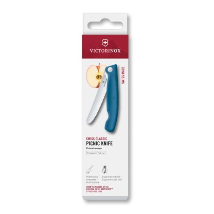 Victorinox Swiss Classic Picnic Knife, Foldable Blue 11 cm Box V6.7832.FC1.
