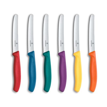 Victorinox Swiss Classic Tomato and Table Knife Set Multicolour, 6 Pieces Box V6.7836.6C1.