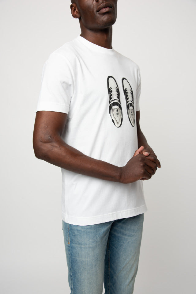 Polo Pjc Short Sleeve Sneaker Logo Tee White