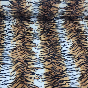 VELBOA Dress Fabrics Printed Velboa Fabric Tiger 150cm (7336769028185)