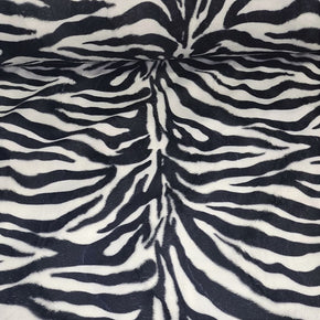 VELBOA Dress Fabrics Printed Velboa Fabric Zebra 150cm (7336467726425)