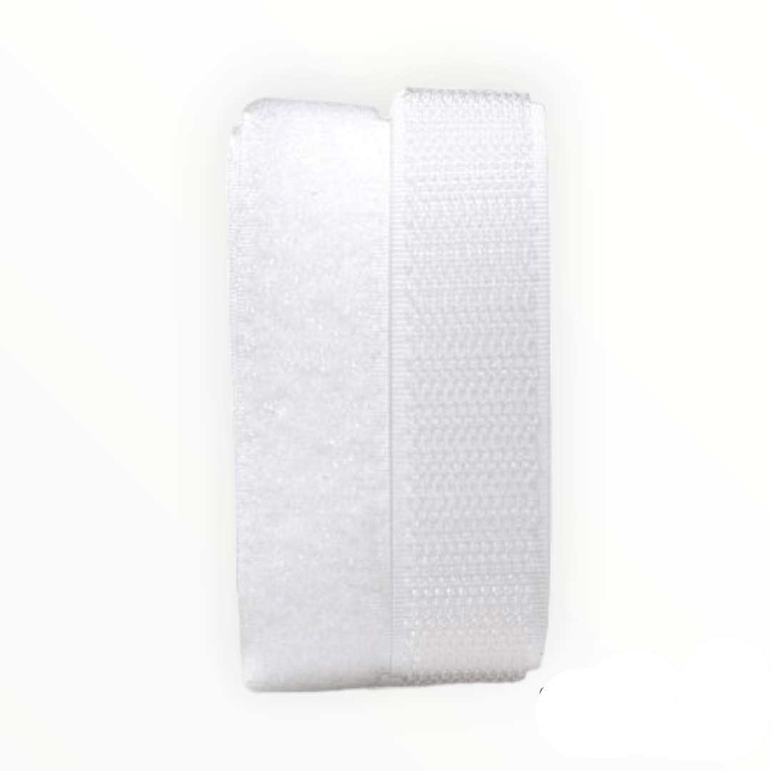 VELCRO HABBY White Hook Velcro Hook And Loop 38 mm Black (7664750035033) (8011178999897)