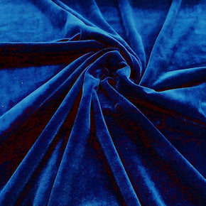 velvet Dress Fabrics Navy Plain Velour Fabric 150 cm (7664735453273)