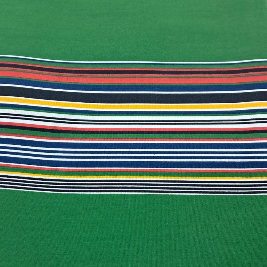 VENDA STRIPES Dress Fabrics Bottle Green Venda Print Fabric 90 cm (2130984861785)