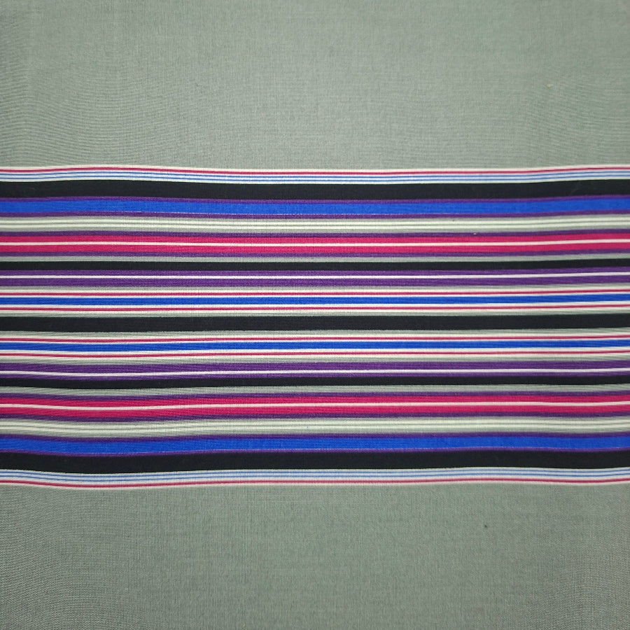 VENDA STRIPES Dress Fabrics Grey/4543 Venda Print Fabric 90 cm