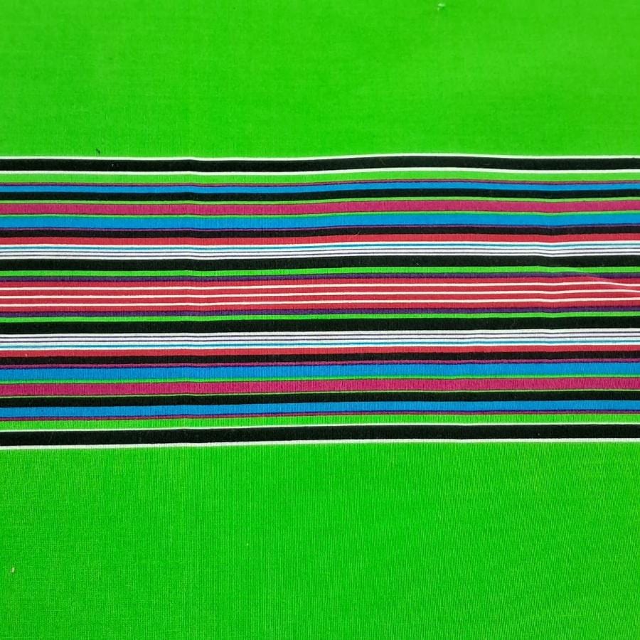 VENDA STRIPES Dress Fabrics Lime Venda Print Fabric 90 cm (2130984861785)