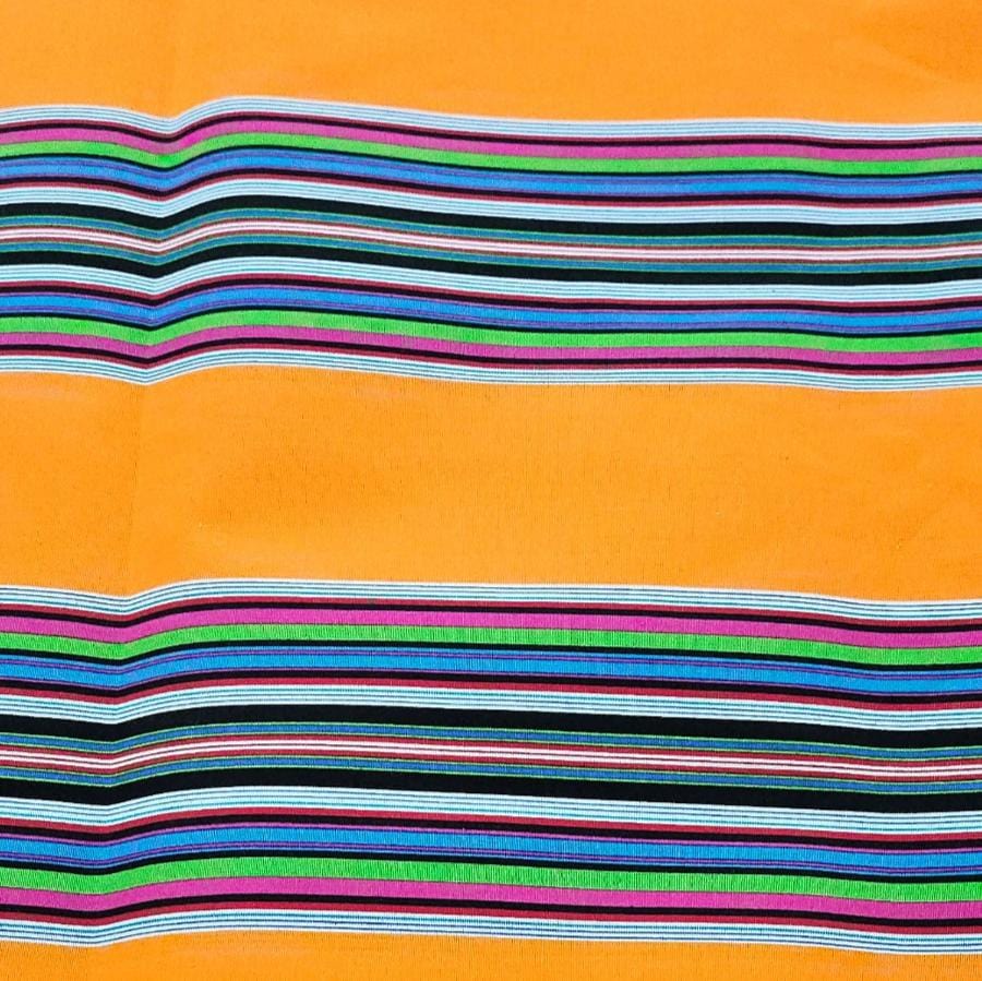 VENDA STRIPES Dress Fabrics Orange Venda Print Fabric 90 cm (2130984861785)