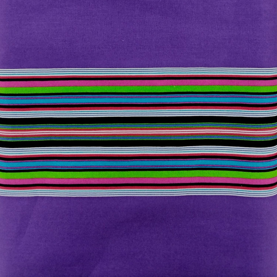 VENDA STRIPES Dress Fabrics Purple XH1123/06 Venda Print Fabric 90 cm