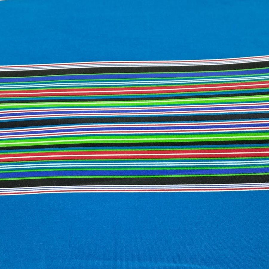 VENDA STRIPES Dress Fabrics Turquoise Venda Print Fabric 90 cm (2130984861785)