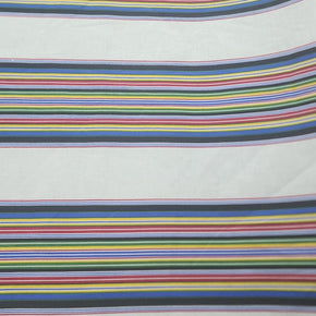 VENDA STRIPES Dress Fabrics White Venda Stripes Fabric 90cm (2130984861785)