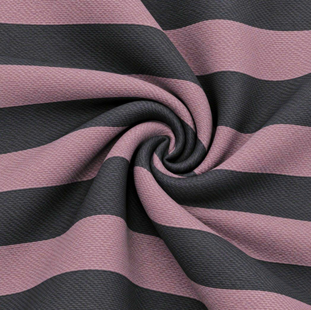Fabric Curtain 2 Tone Bubble Stripe 280 cm