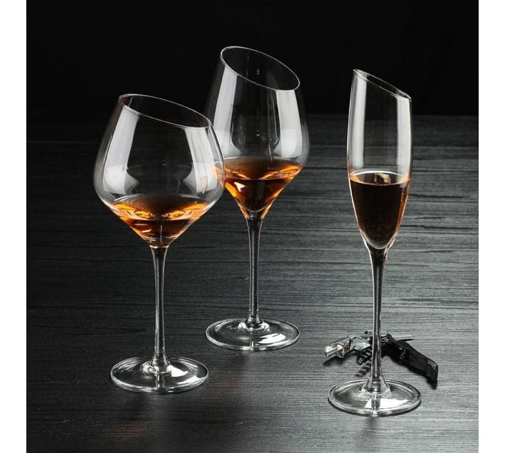 Verge CRYSTAL GLASS Verge Red Wine Glasses Set Of 4 (7405351632985)