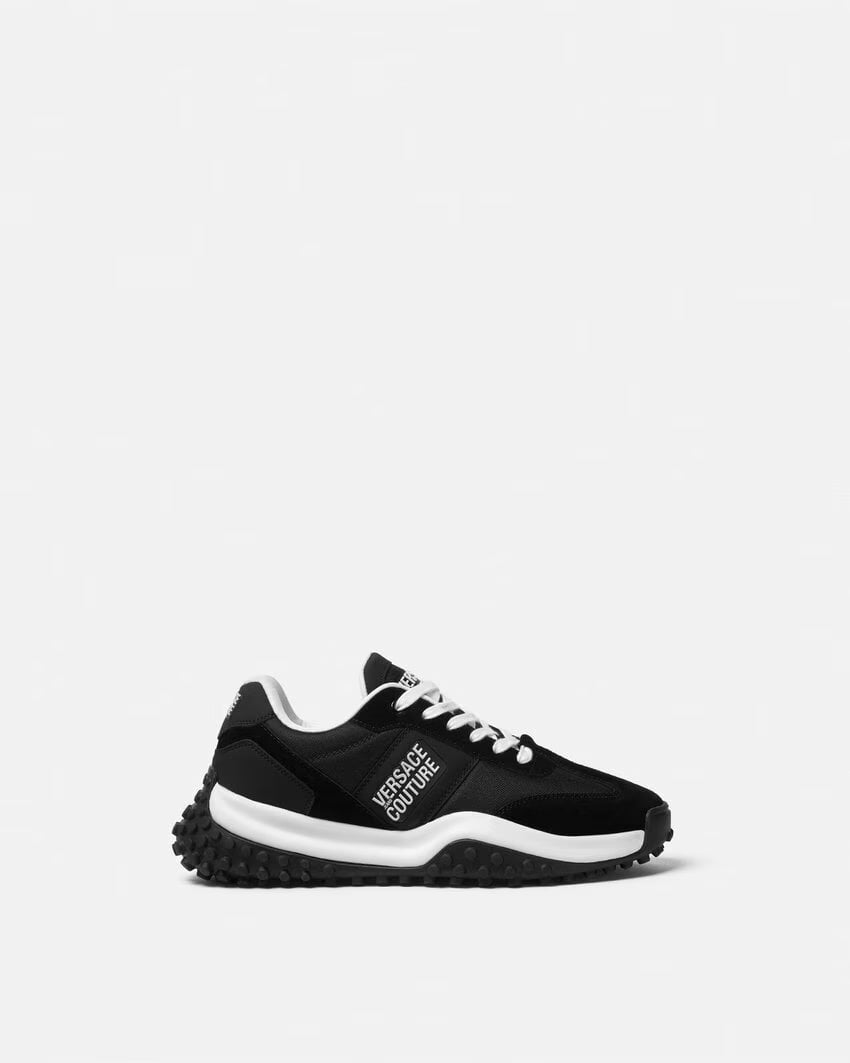 Versace Mens Sneakers 7 Versace Jeans Couture Black Logo Hyber Sneakers