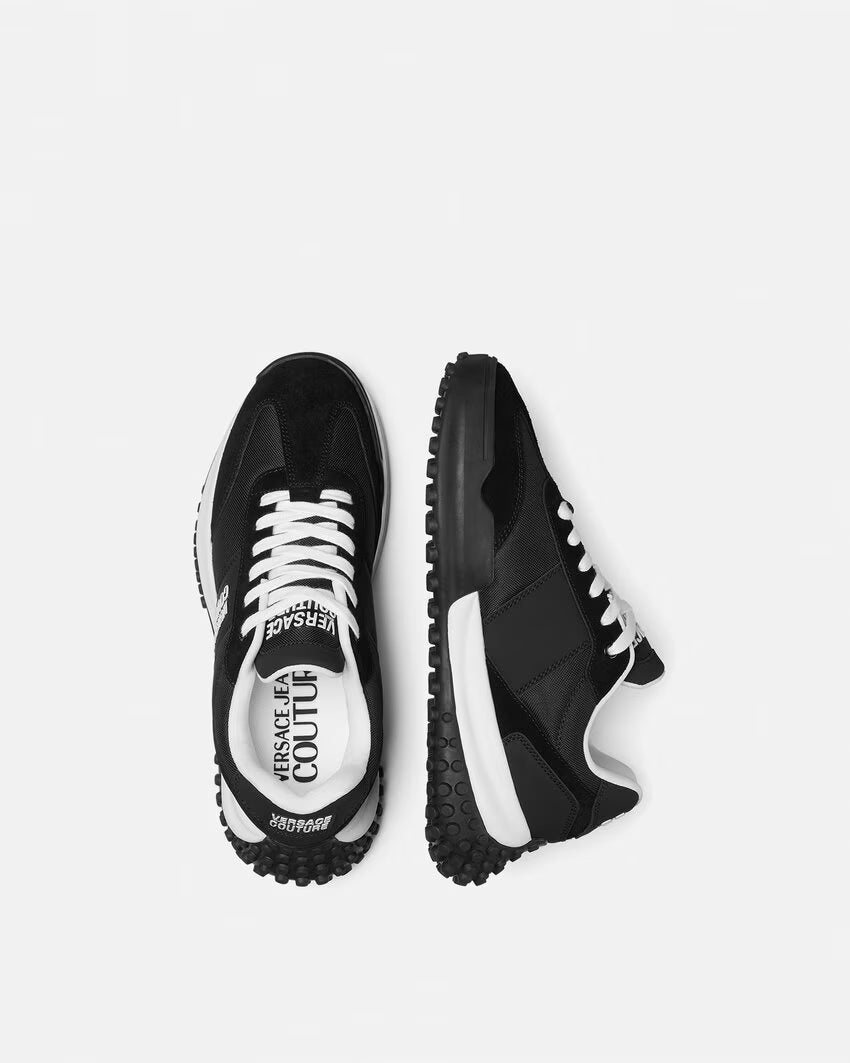 Versace Mens Sneakers Versace Jeans Couture Black Logo Hyber Sneakers