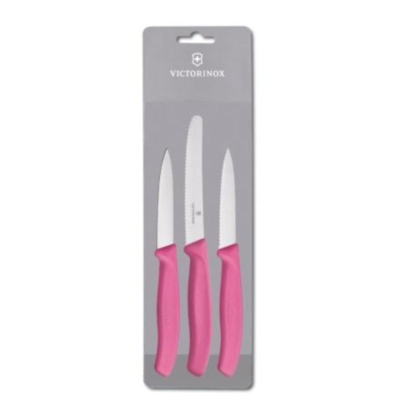 Victorinox Knife Victorinox Swiss Classic 3 Piece Paring Set Pink Sleeve V6.7115.3 (4713240625241)