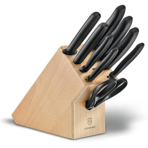 Victorinox Knife Victorinox Swiss Classic Cutlery Knife Block 9 Piece Set V6.7193.9 (7459459661913)