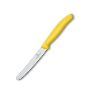 Victorinox Knife Victorinox Swiss Classic Tomato/Steak Knife Serrated Yellow 11cm V6.7836.L118 (7289598181465)