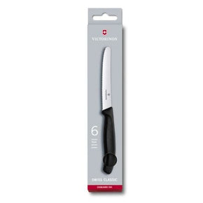 Victorinox Peeler Victorinox Swiss Classic 6 Piece Steak Knife Set Serrated Round Black V6.7833.6 (7461505040473)