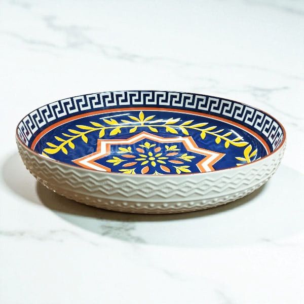 Villa Alegre Bowls Villa Alegre 20cm Ceramic Embossed Pasta Dish 18782