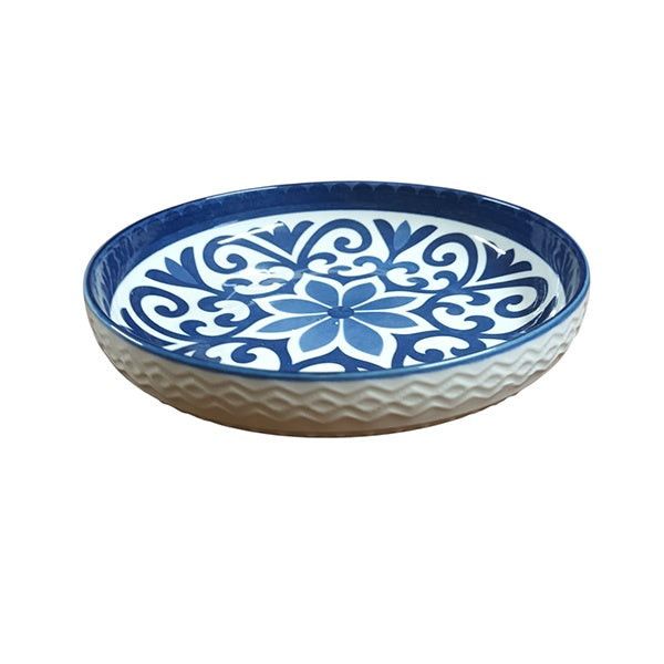 Villa Alegre Bowls Villa Alegre 20cm Ceramic Embossed Pasta Dish 18782