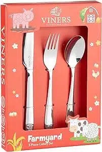 Viners CUTLERY Viners Kids Cutlery Farmyard 3 Piece VN0304043 (7802157957209)