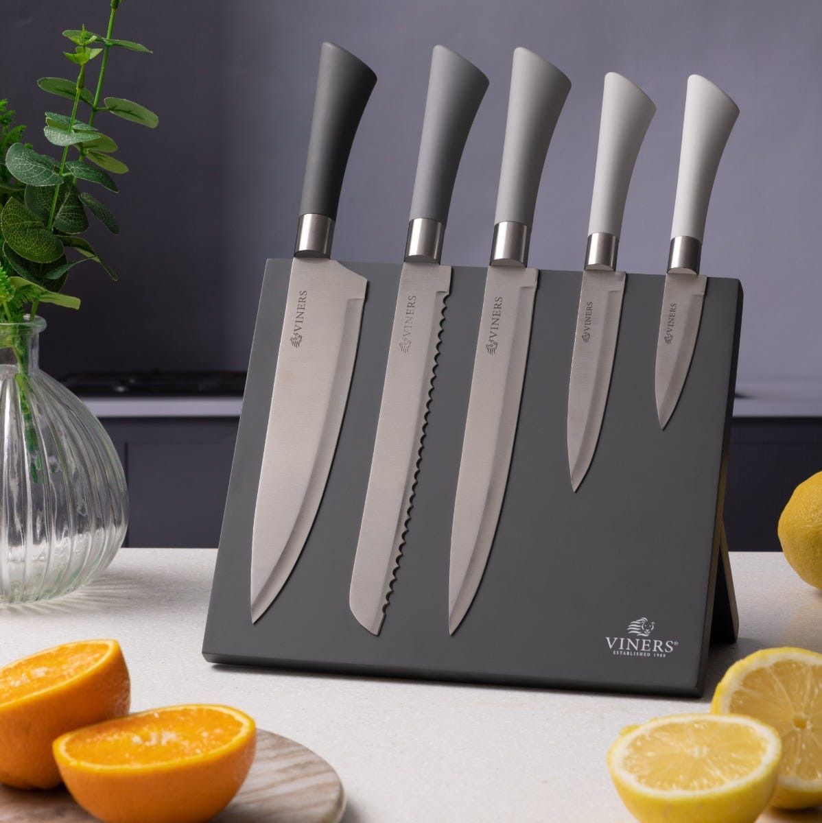 Viners Knife Block Viners Mono Mix Knife Block 6 Piece VN0305260