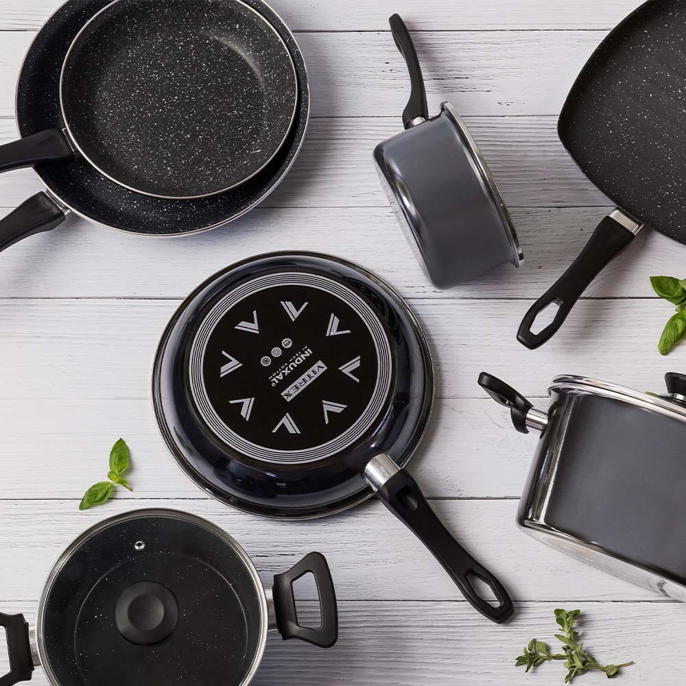Vitrex FRYING PAN Vitrex Granite Non-stick 20cm Casserole 71PVCCGNM20 (7313079468121)