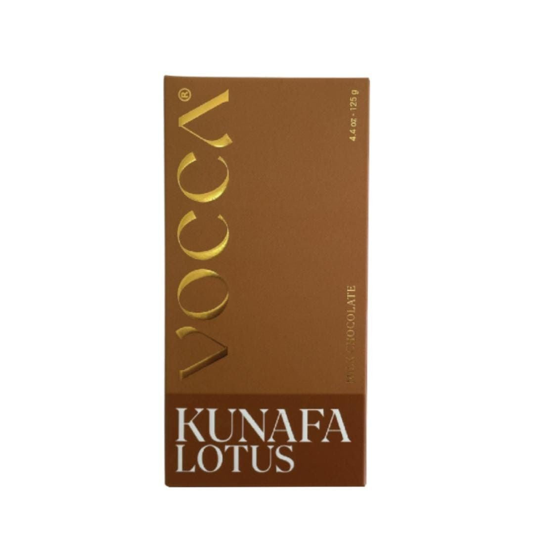 Vocca Chocolate Vocca® Dubai Lotus Kunafa in Milk Chocolate Bar 125g
