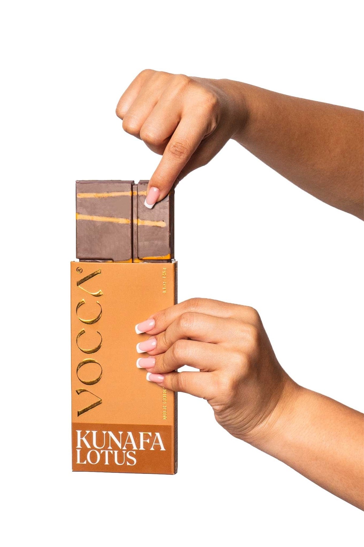 Vocca Chocolate Vocca® Dubai Lotus Kunafa in Milk Chocolate Bar 125g