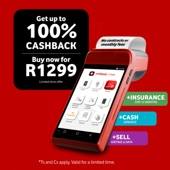 Vodacom Card Machine Vodapay Max Portable Card Machine