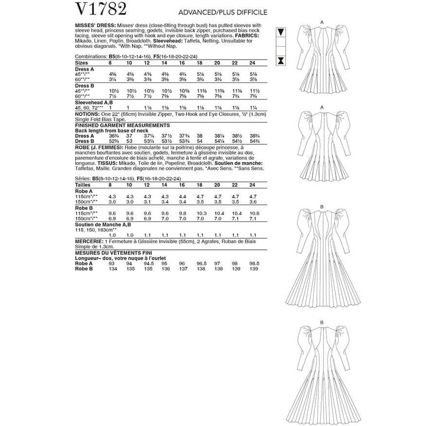 MHC World Vogue Pattern V1782-B5 (7508446609497)