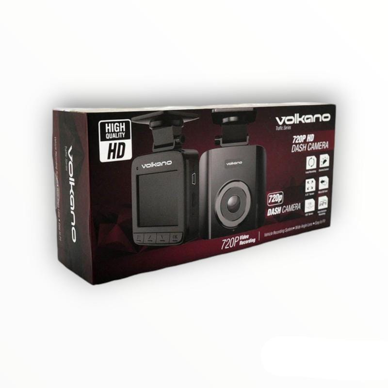 Volkano DASHBOARD CAMERA Volkano Traffic Series VK-10009-BK Black 720p Dash Camera (7810677801049)